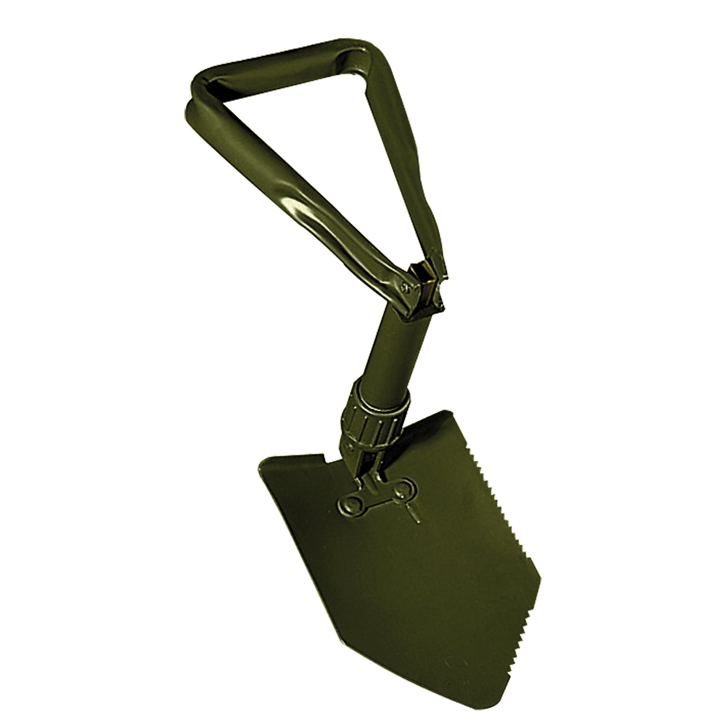 Olive Drab Tri-Fold Heavy Duty Folding Shovel For Camping & Hiking