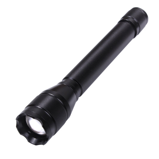 Black 5 Watt Cree LED Flashlight - Rothco 8" Aluminum GI Style Flash Light