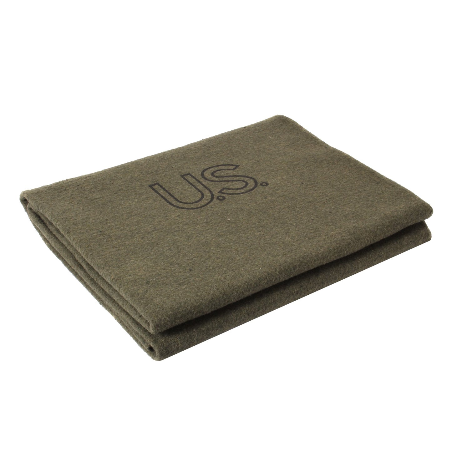 Olive Drab U.S.Wool Blend Blanket 62" X 80" Fire Retardant Camping Survival Gear