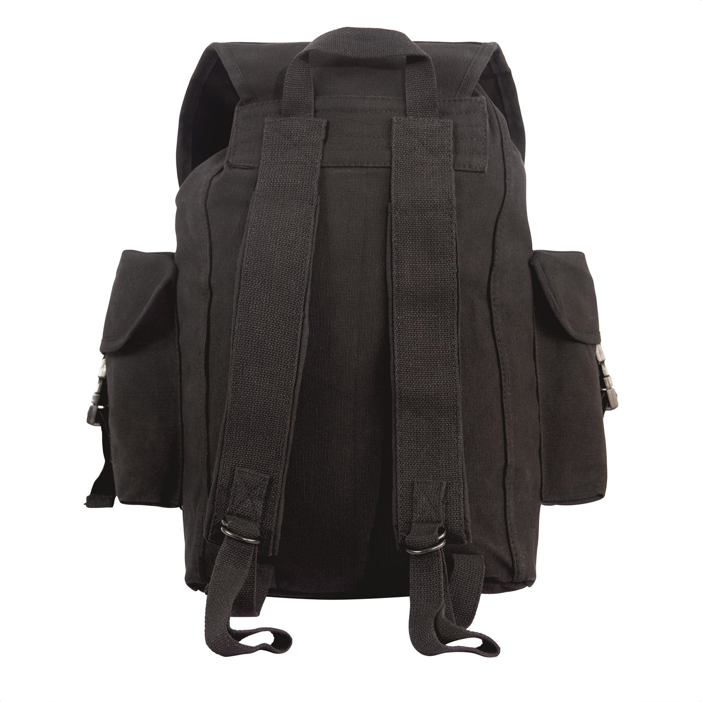 Black Canvas Outfitter Backpack Rucksack - Hiking Camping School Bookbag