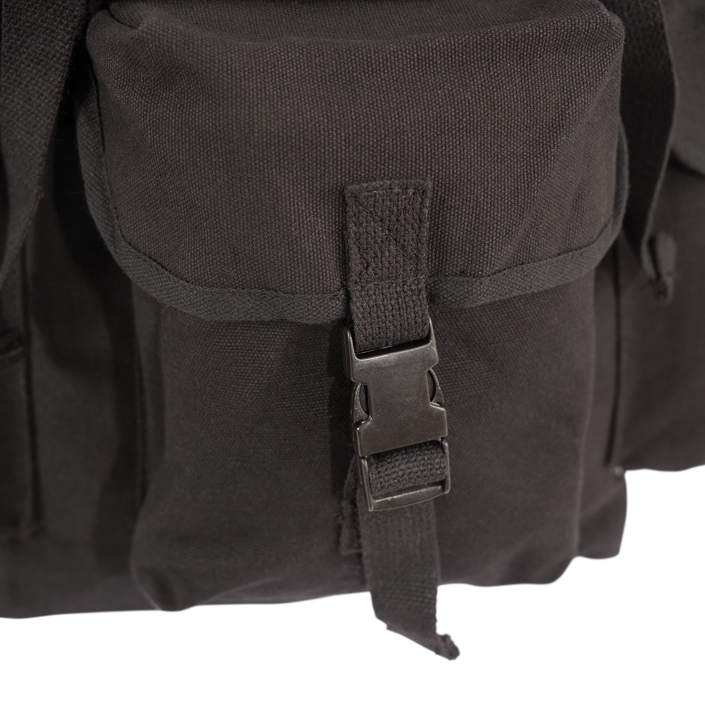 Black Canvas Outfitter Backpack Rucksack - Hiking Camping School Bookbag