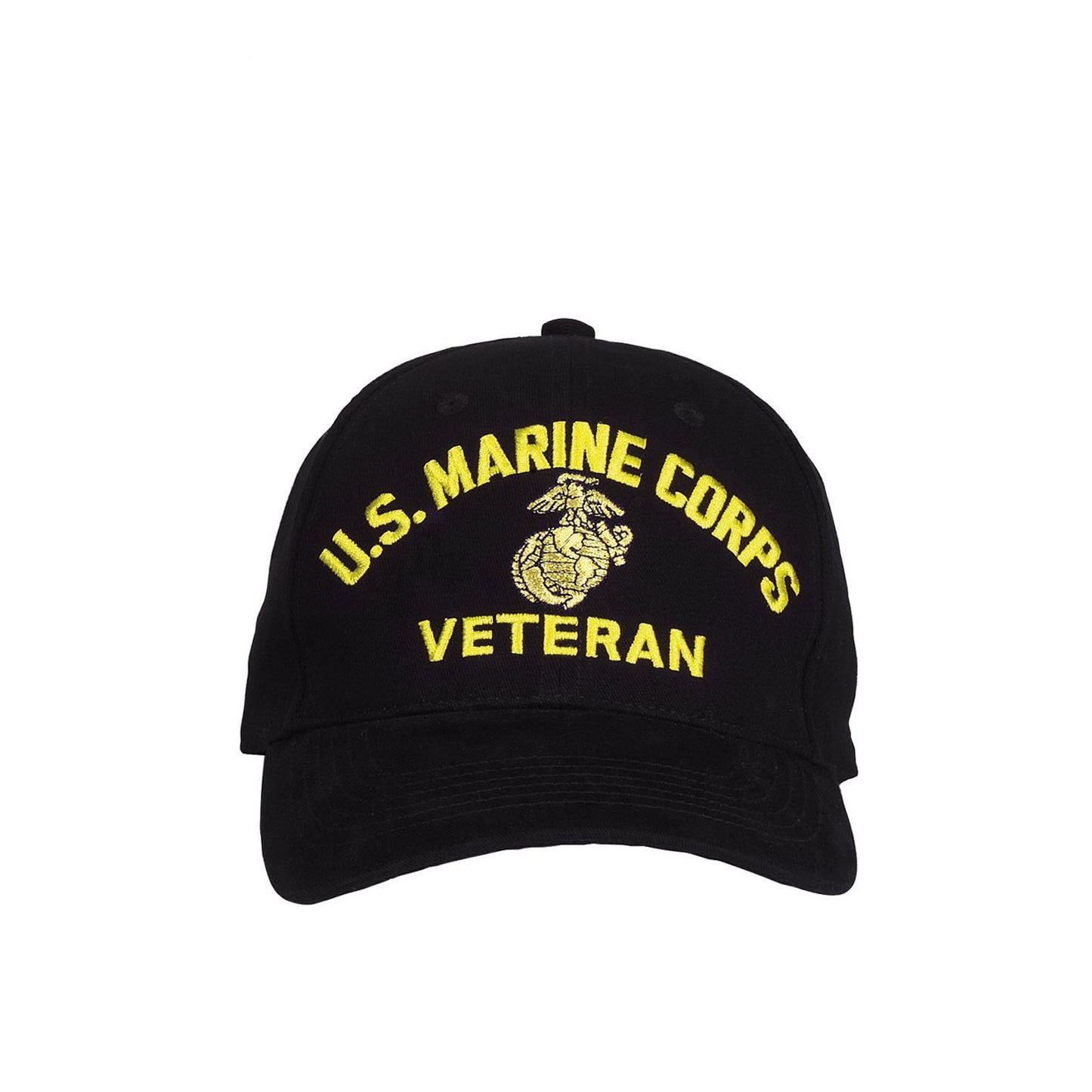 Black U.S. Marine Corps Veteran Cap - Low Profile Baseball Hat