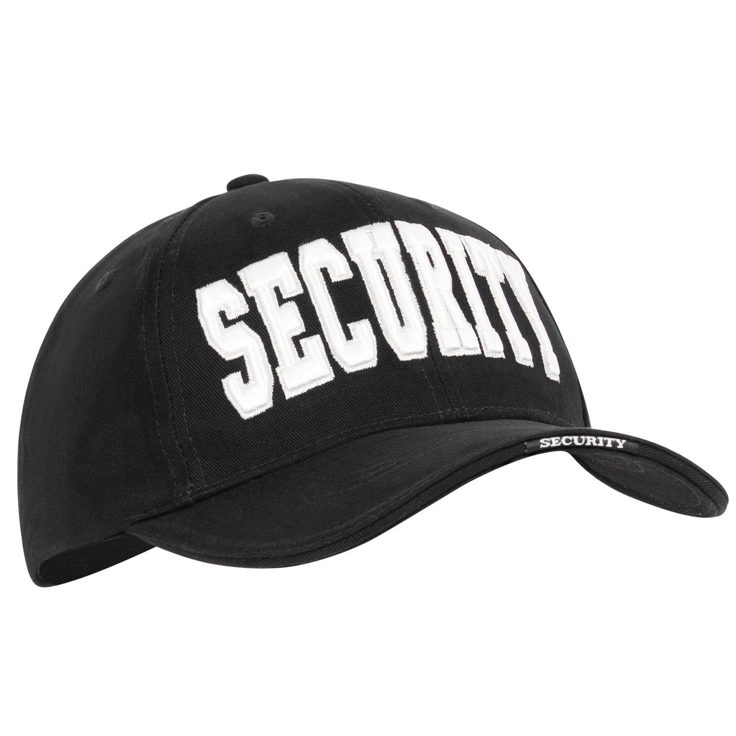 Black "Security" Hat - Deluxe Low Profile Baseball Cap