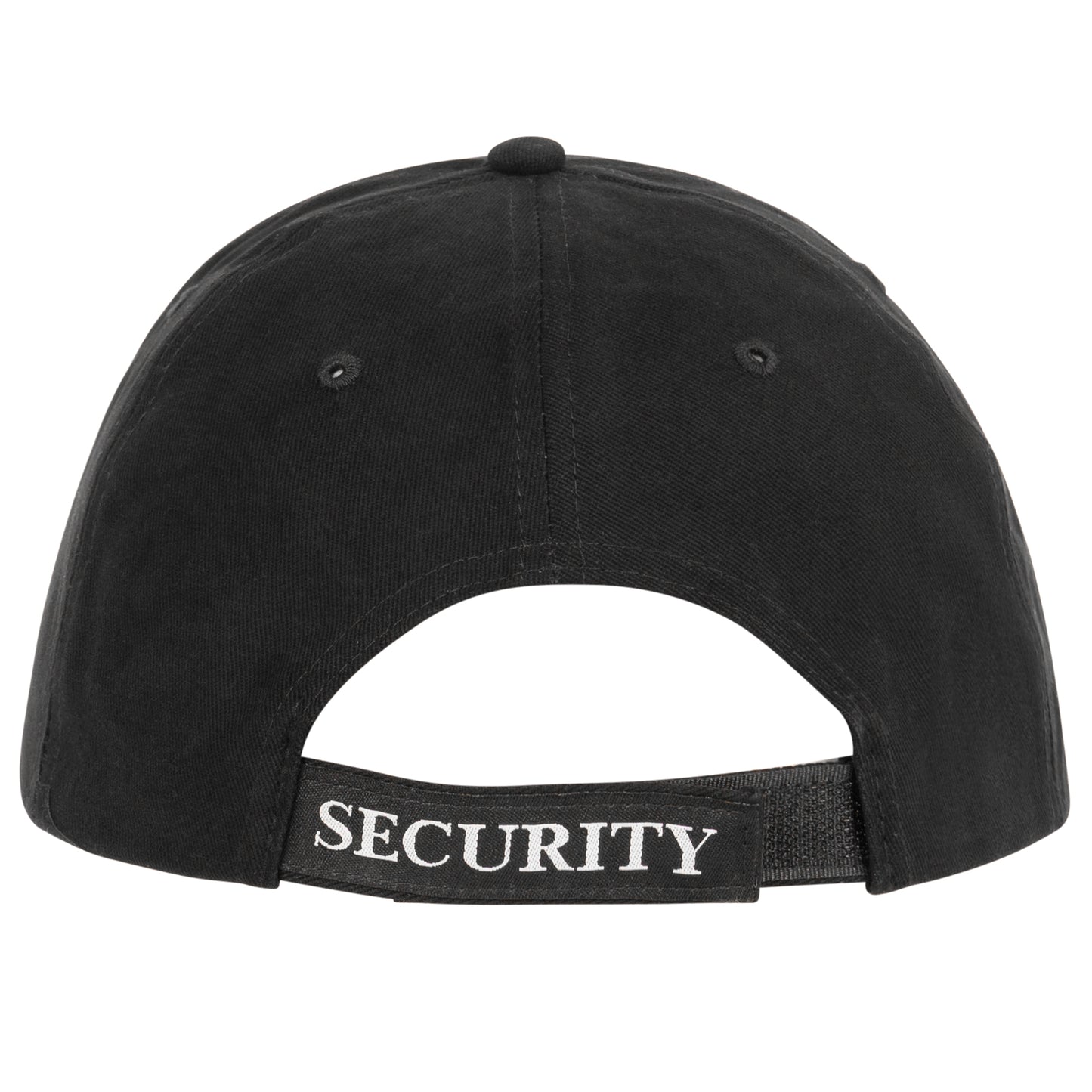 Black "Security" Hat - Deluxe Low Profile Baseball Cap