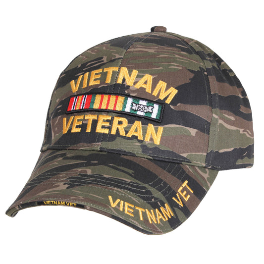 Tiger Stripe Camo VIETNAM VETERAN Adjustable Baseball Hat Rothco Camouflage Cap