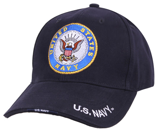 United States Navy Deluxe Low Profile Adjustable Baseball Cap Rothco US Navy Hat