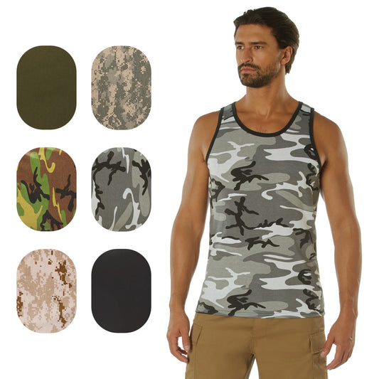 Camo and Colored Tank Tops Shirts Sleeveless Muscle Tanktop