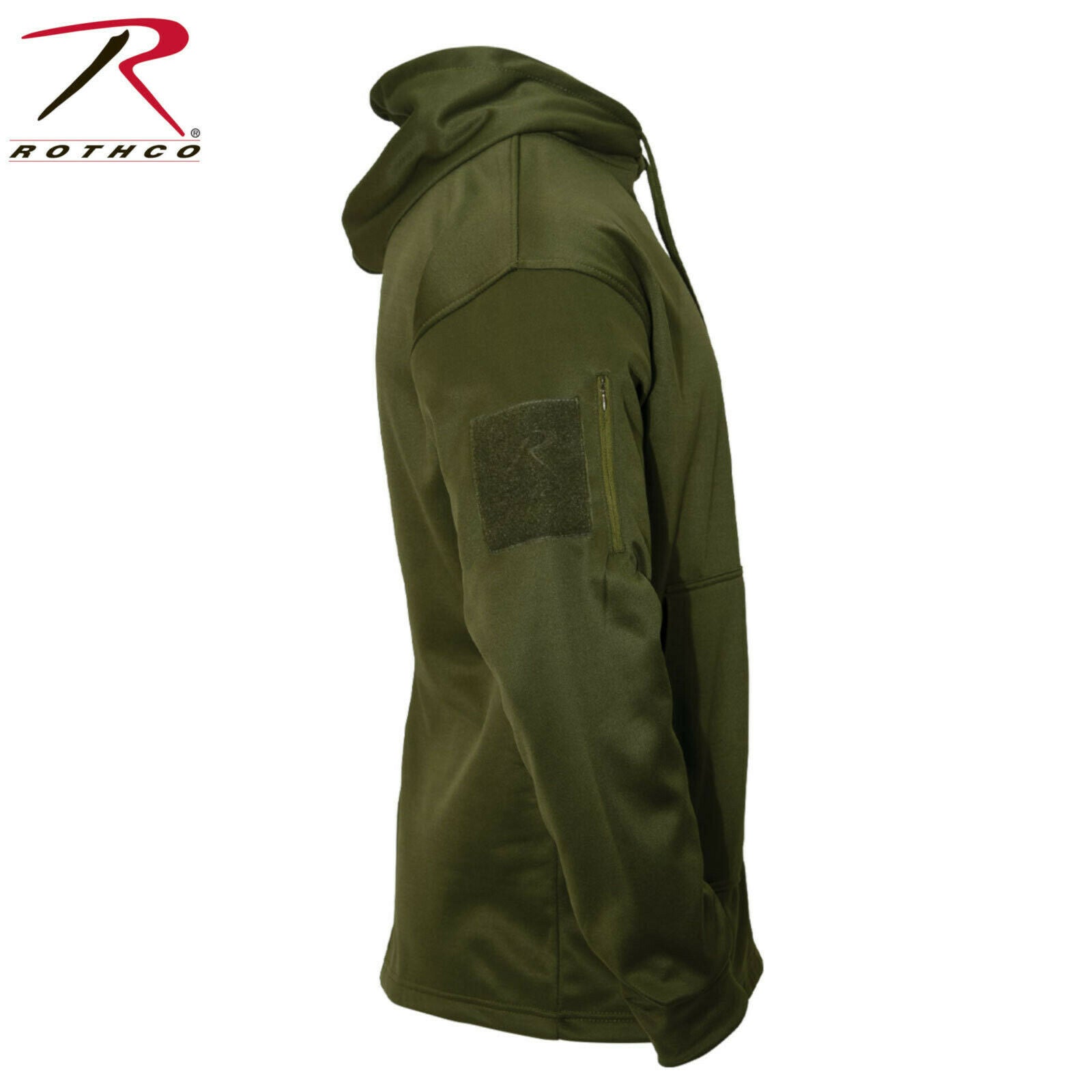 Rothco Men's Olive Drab Concealed Carry Hoodie Sweatshirt w/ US