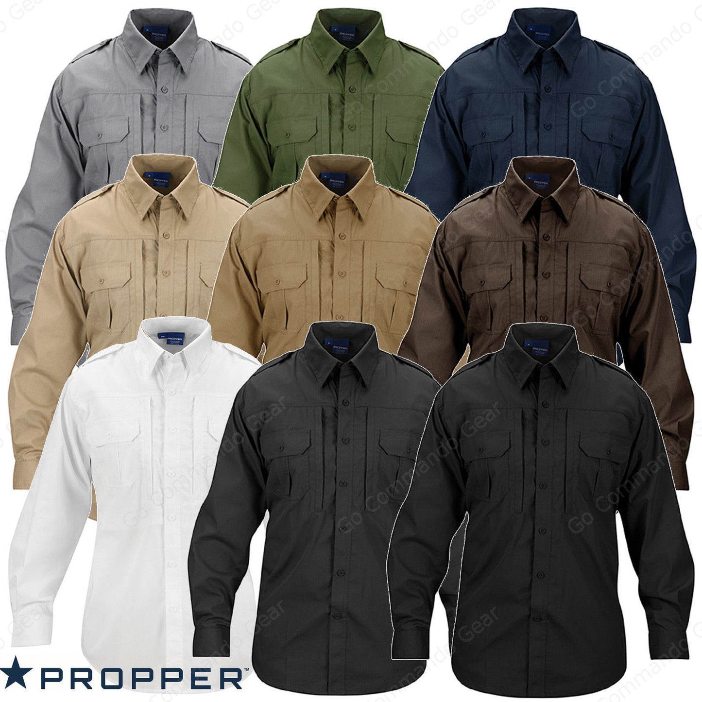 Propper Lightweight Tactical Shirt - Men's Long Sleeve Button Up – Grunt  Force