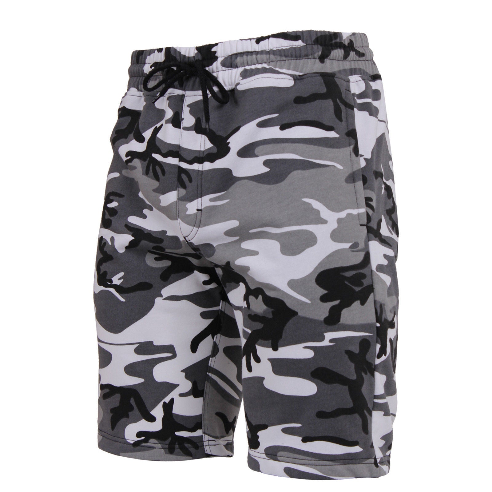 Mens camo sweat online shorts