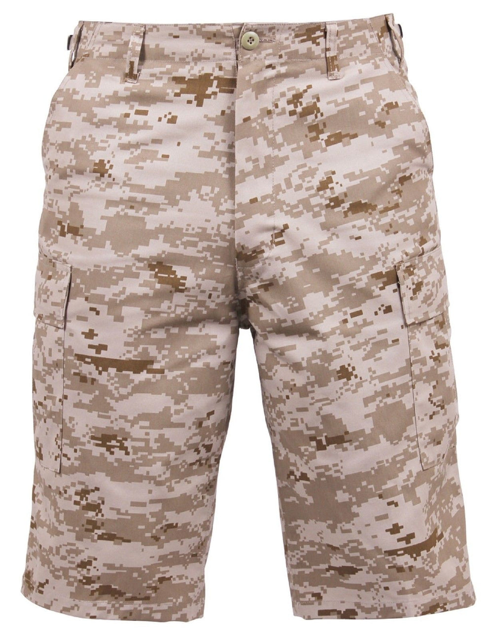Men's Desert Digital Camo Relaxed Fit Long-Length BDU Cargo Shorts ...