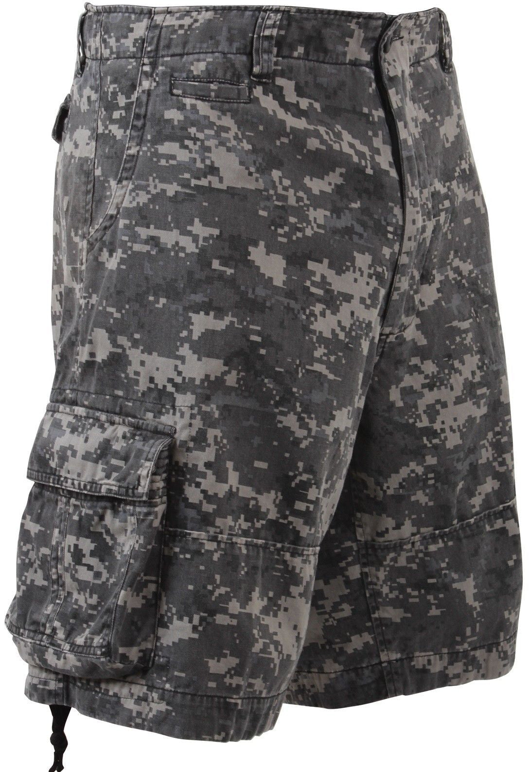 Vintage Infantry Cargo Relaxed Force - Camo Digital Shorts – Grunt Shorts - Utility