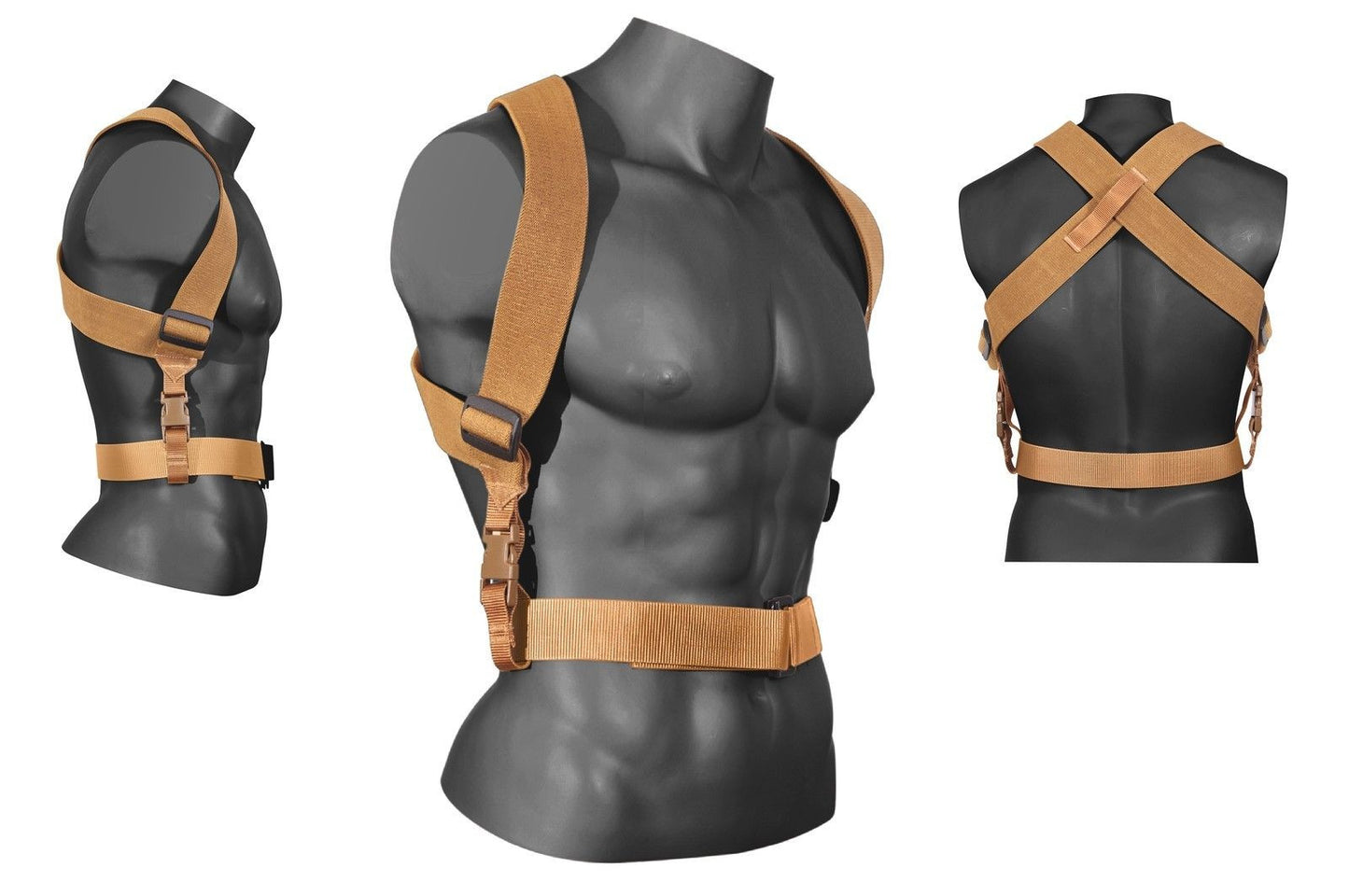 Tactical Combat Suspenders Adjustable Coyote Brown Duty Gear Support –  Grunt Force