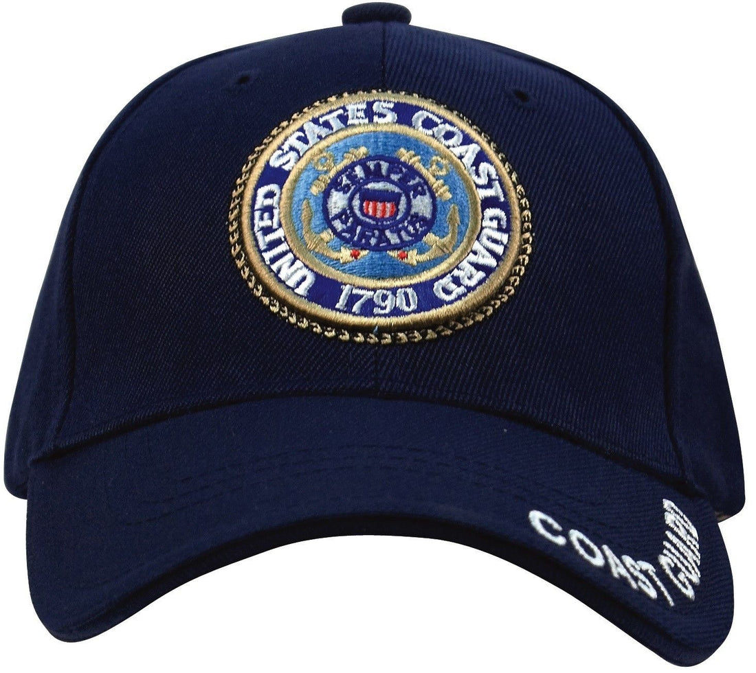 Navy Blue U.S. Coast Guard - Deluxe Low Profile Insignia Cap – Grunt Force