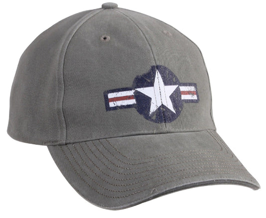 Men's Low Profile ARMY Air Corp Logo Adjustable Baseball Cap Hat