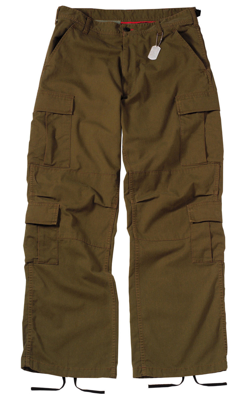 Vintage Russet Brown Paratrooper Cargo Pants BDU – Grunt Force